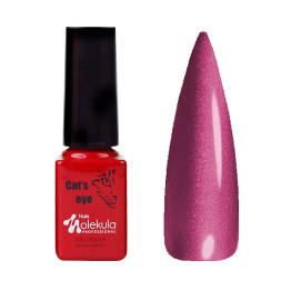 Гель-лак Nails Molekula Ceramic Cats Eye CC07 ягідно-рожевий з шимером 6 мл