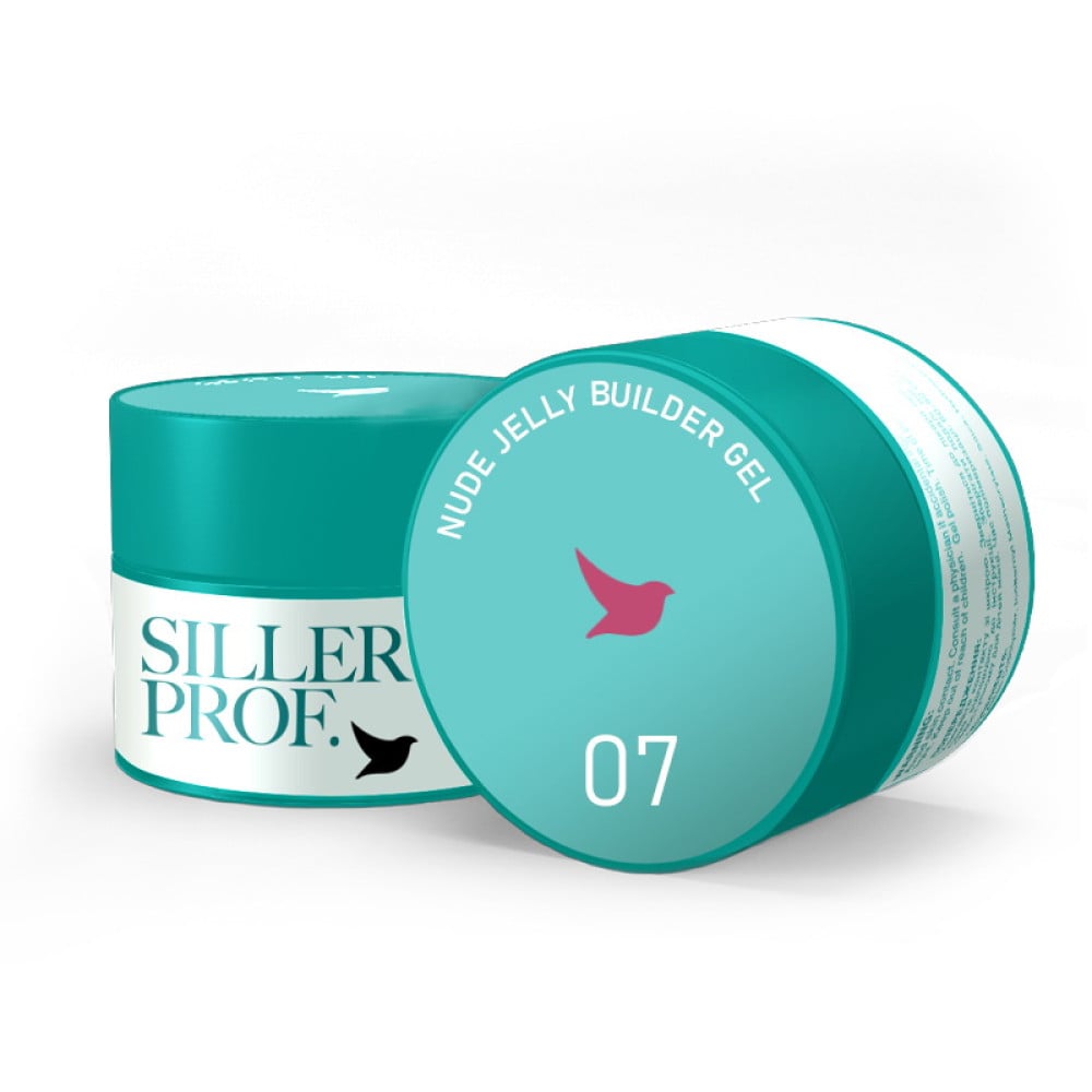 Гель для нарощування Siller Professional Nude Jelly Builder Gel 07 в баночці червоно-теракотовий з шимером 15 мл