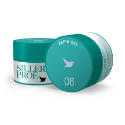 Гель для моделювання та зміцнення Siller Professional Zefir Gel 06 в баночці лілово-рожевий 15 мл