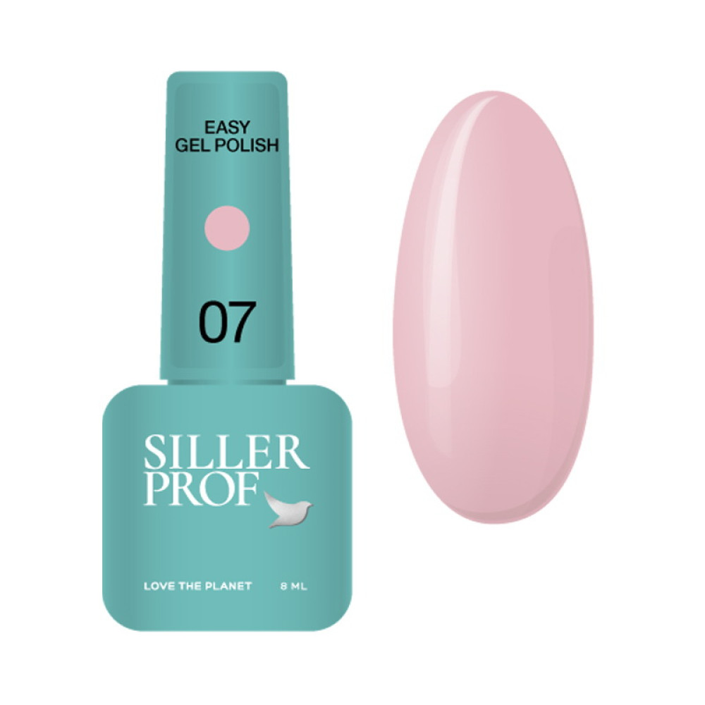 Гель-лак однофазний Siller Professional Easy Gel 07 ніжно-рожевий 8 мл