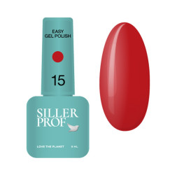Гель-лак однофазний Siller Professional Easy Gel 15 темно-червоний 8 мл