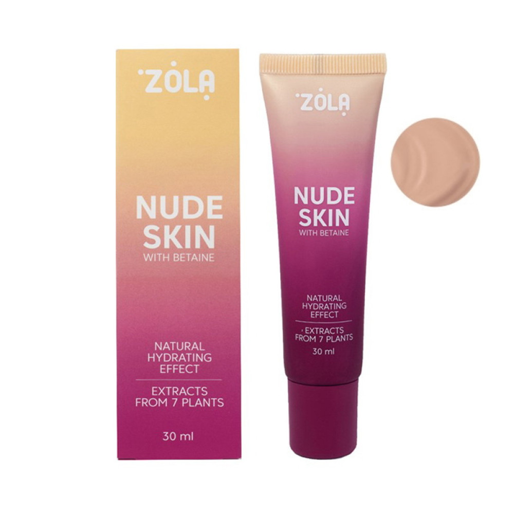 Тональная основа ZOLA Nude Skin With Betaine 02 Medium 30 мл