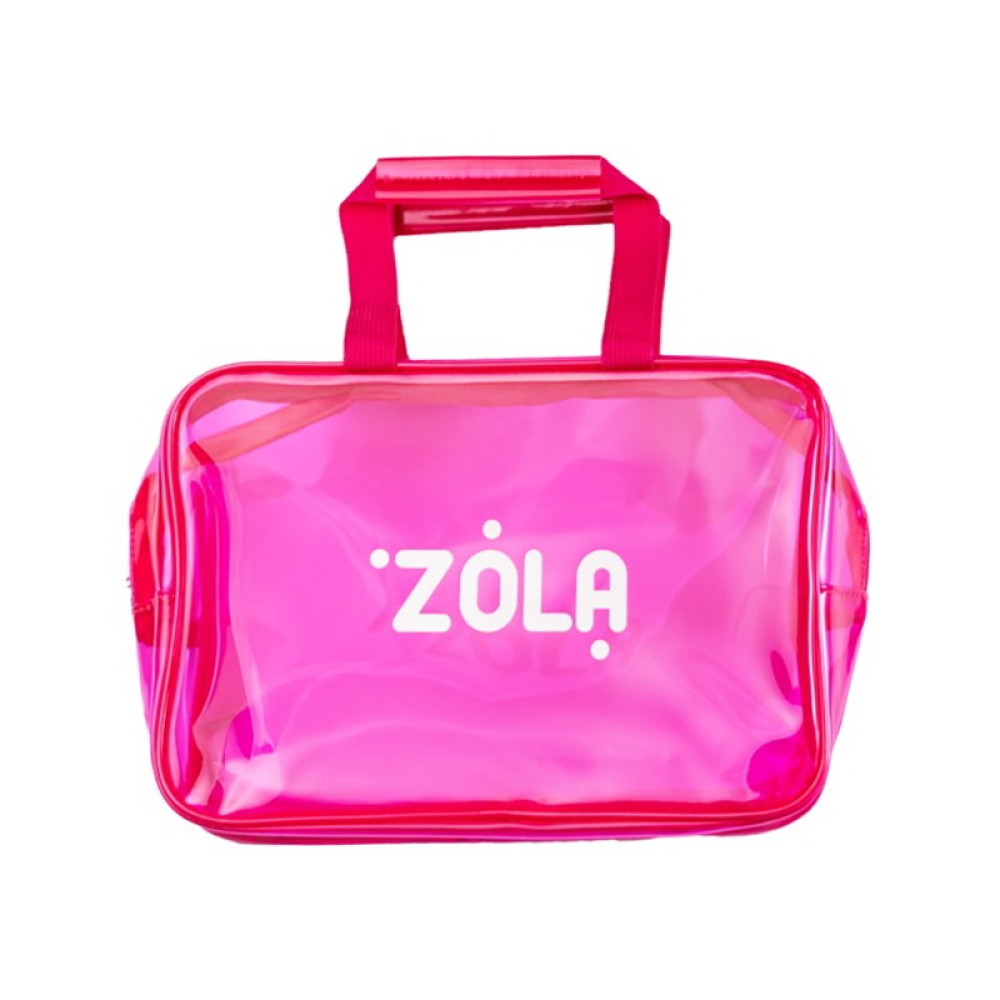 Сумка косметическая ZOLA 31х20.5х12.5 см цвет розовый