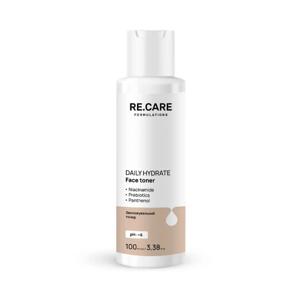 Тонер для обличчя Daily Hydrate Face Toner RE.CARE зволожуючий 100 мл