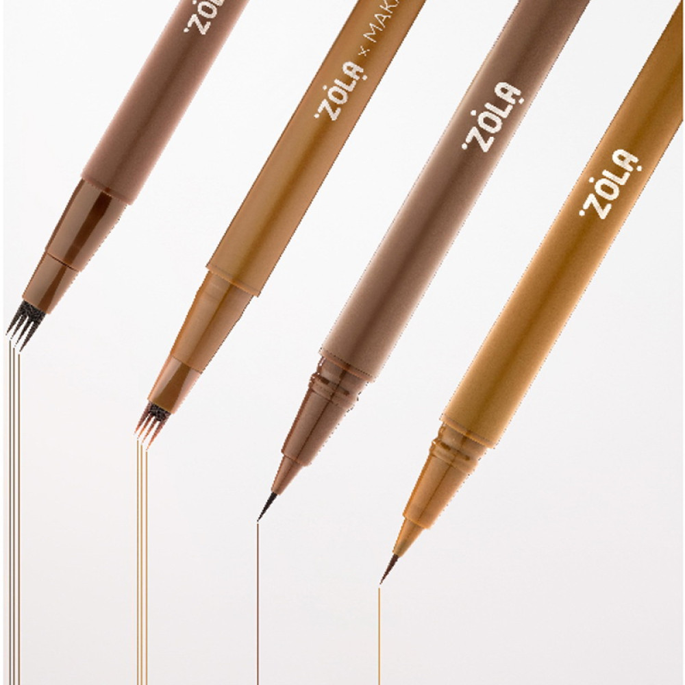 Лайнер для бровей ZOLA Eyebrow Liner Light Brown с моно-кистью светло-коричневый