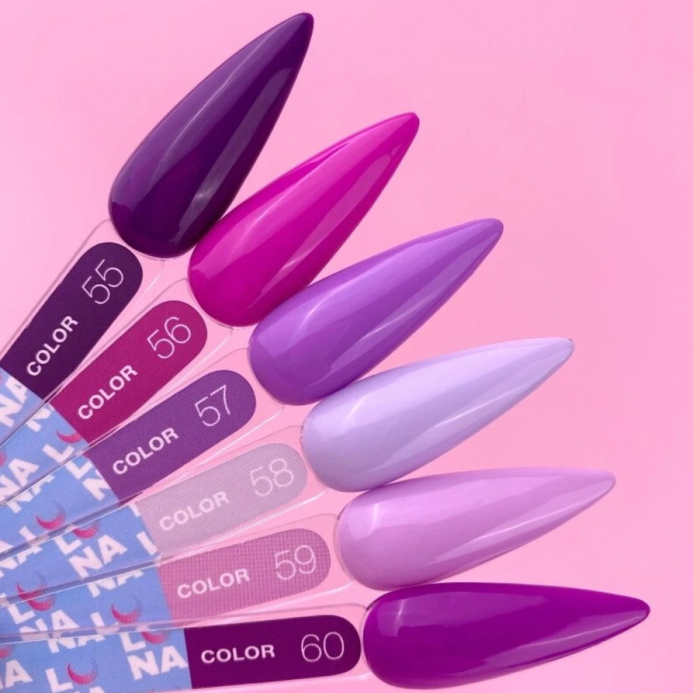 Гель-лак Luna Color Gel 058 бузково-ліловий 13 мл