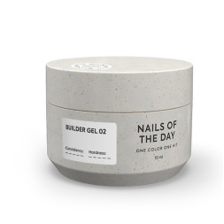 Гель будівельний Nails Of The Day Builder Gel 02 біло–молочний 15 мл