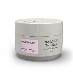 Гель будівельний Nails Of The Day Builder Gel 09 молочно–рожевий 15 мл