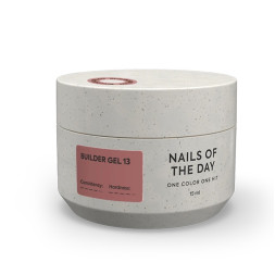Гель будівельний Nails Of The Day Builder Gel 13 темно-карамельний 15 мл