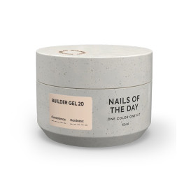 Гель будівельний Nails Of The Day Builder Gel 20 пісочний нюдовий 15 мл
