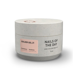 Гель будівельний Nails Of The Day Builder Gel 21 теплий нюдовий 15 мл