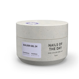 Гель будівельний Nails Of The Day Builder Gel 24 молочний з рожевою вуаллю 15 мл