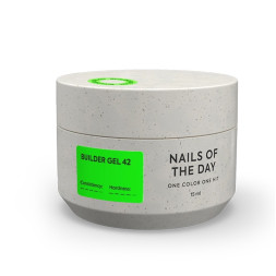 Гель будівельний Nails Of The Day Builder Gel 42 насичено-салатовий 15 мл