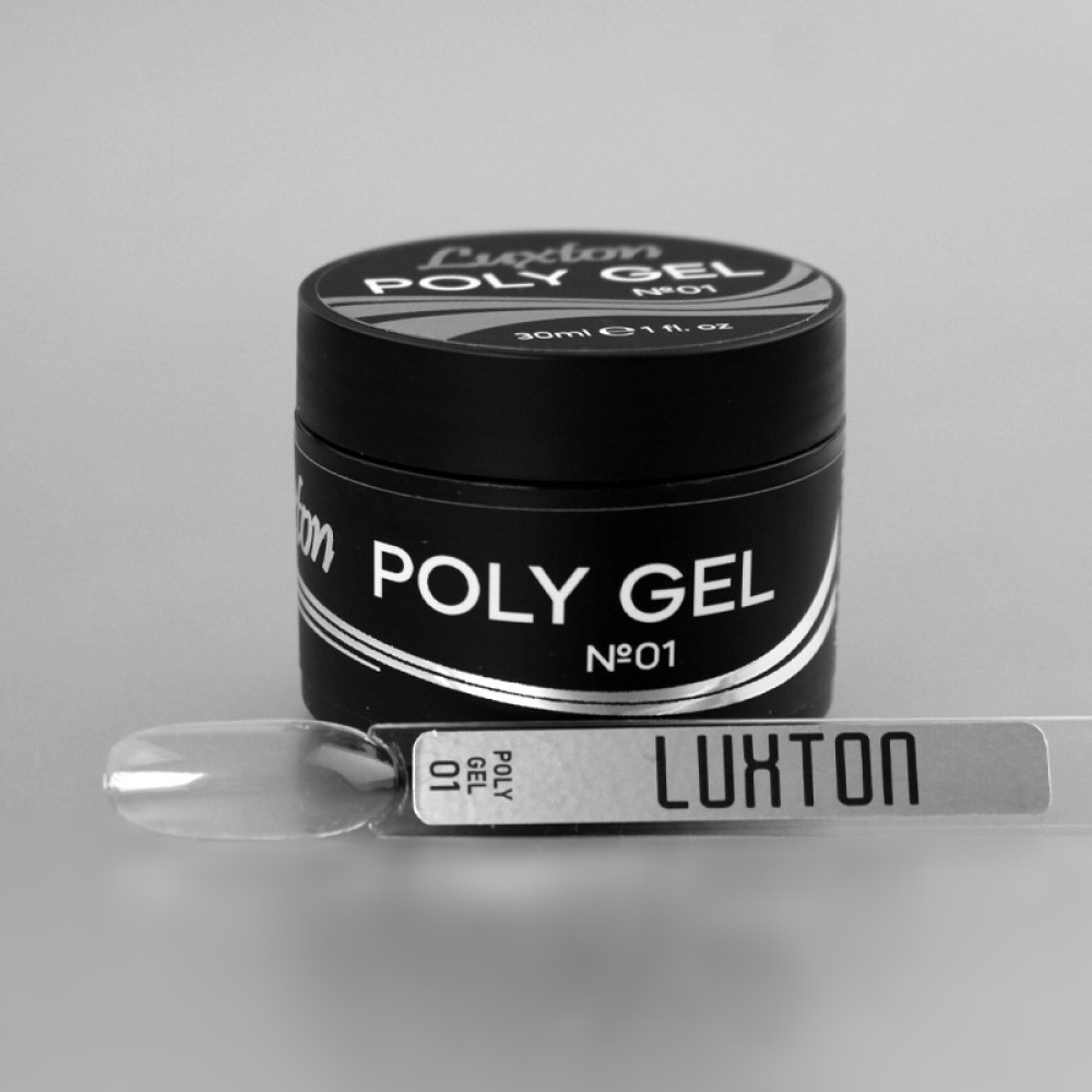 Полігель LUXTON Poly Gel 01 в банці прозорий 30 мл