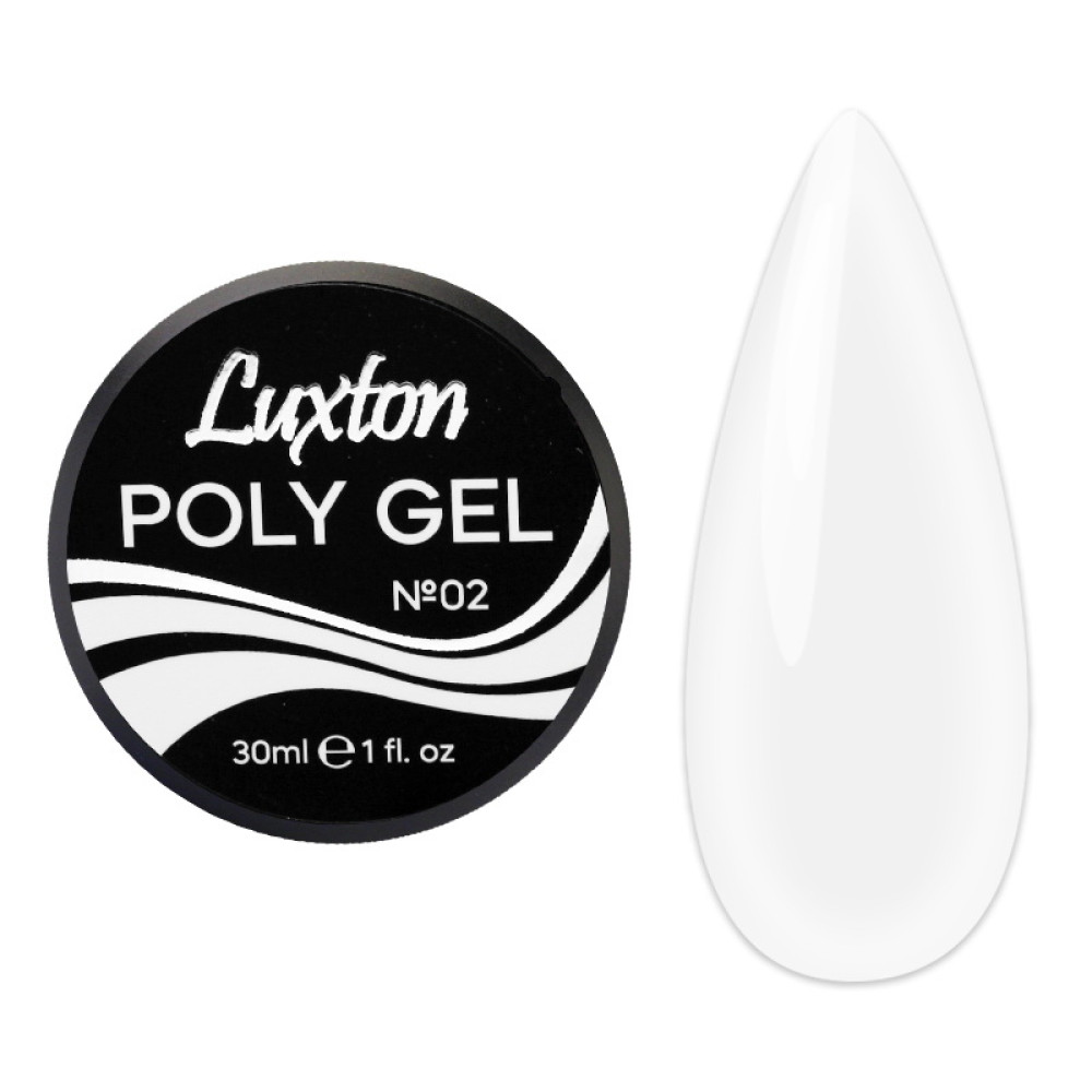 Полігель LUXTON Poly Gel 02 білий 30 мл