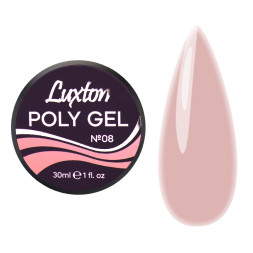 Полигель LUXTON Poly Gel 08 приглушенно розово-бежевый 30 мл