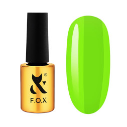 Жидкий акрил-гель F.O.X Aсryl Gel Bottle 021 для укрепления и моделирования ярко-салатовый 14 мл