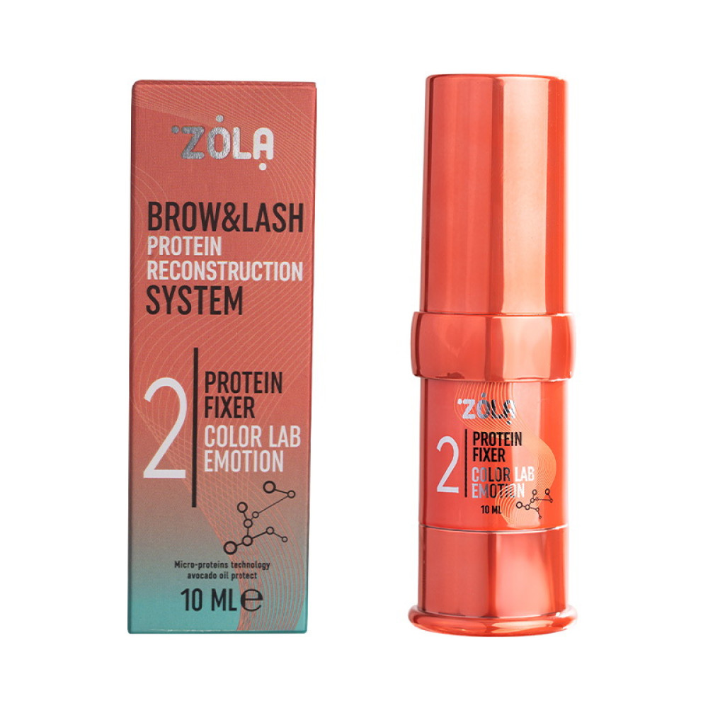 Склад для ламінування брів і вій ZOLA Color Lab Emotion 02 Protein Fixer 10 мл