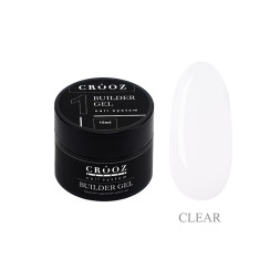 Гель для наращивания Crooz Builder Gel 01 Clear прозрачный 15 мл
