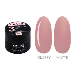 Гель для наращивания Crooz Builder Gel 03 Natural Nude нюдовый 15 мл