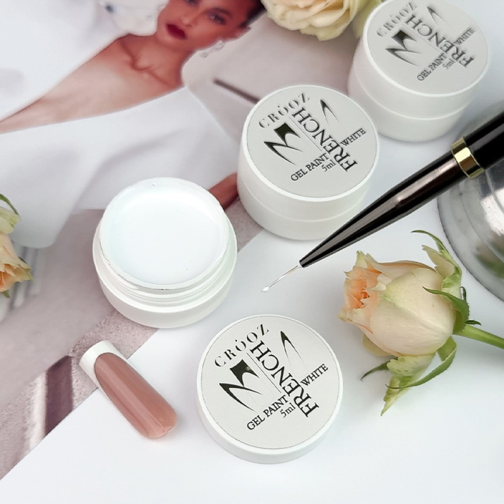 Гель-краска Crooz Gel Paint French White белый 5 мл