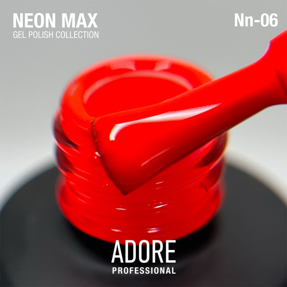 Гель-лак Adore Professional Neon Max Nn-06 Alert неоновий апельсин 8 мл