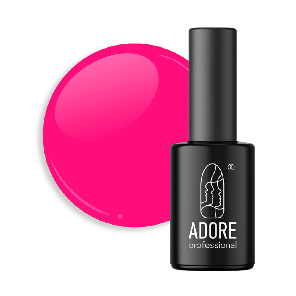 Гель-лак Adore Professional Neon Max Nn-10 Punch неоновий гарячий рожевий 8 мл