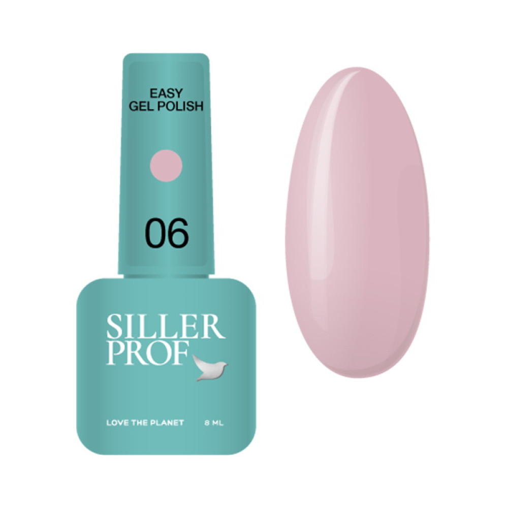 Гель-лак однофазний Siller Professional Easy Gel 06 світлий лілово-рожевий 8 мл