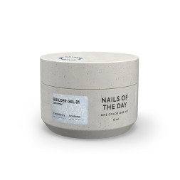 Гель будівельний Nails Of The Day Builder Gel 081 молочний з шимером 15 мл