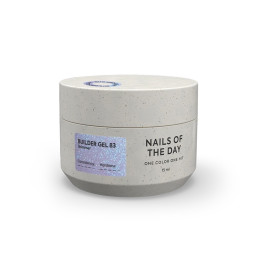 Гель будівельний Nails Of The Day Builder Gel 083 фіолетовий з шимером 15 мл