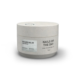 Гель будівельний Nails Of The Day Builder Gel 084 молочний з опаловим блиском світловідбиваючий 15 мл