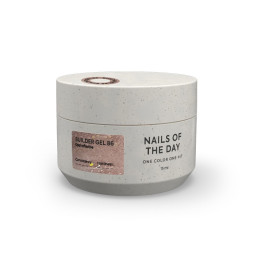 Гель будівельний Nails Of The Day Builder Gel 086 теплий нюдовий з опаловим блиском світловідбиваючий 15 мл