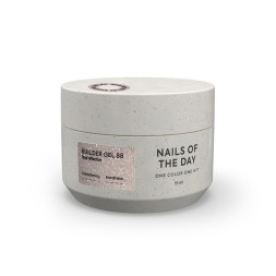 Гель будівельний Nails Of The Day Builder Gel 088 бежевий з опаловим блиском світловідбиваючий 15 мл