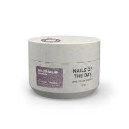 Гель будівельний Nails Of The Day Builder Gel 089 холодний лавандовий з опаловим блиском світловідбиваючий 15 мл