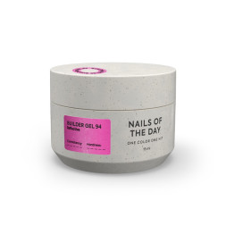 Гель будівельний Nails Of The Day Builder Gel 094 холодний рожевий світловідбиваючий 15 мл