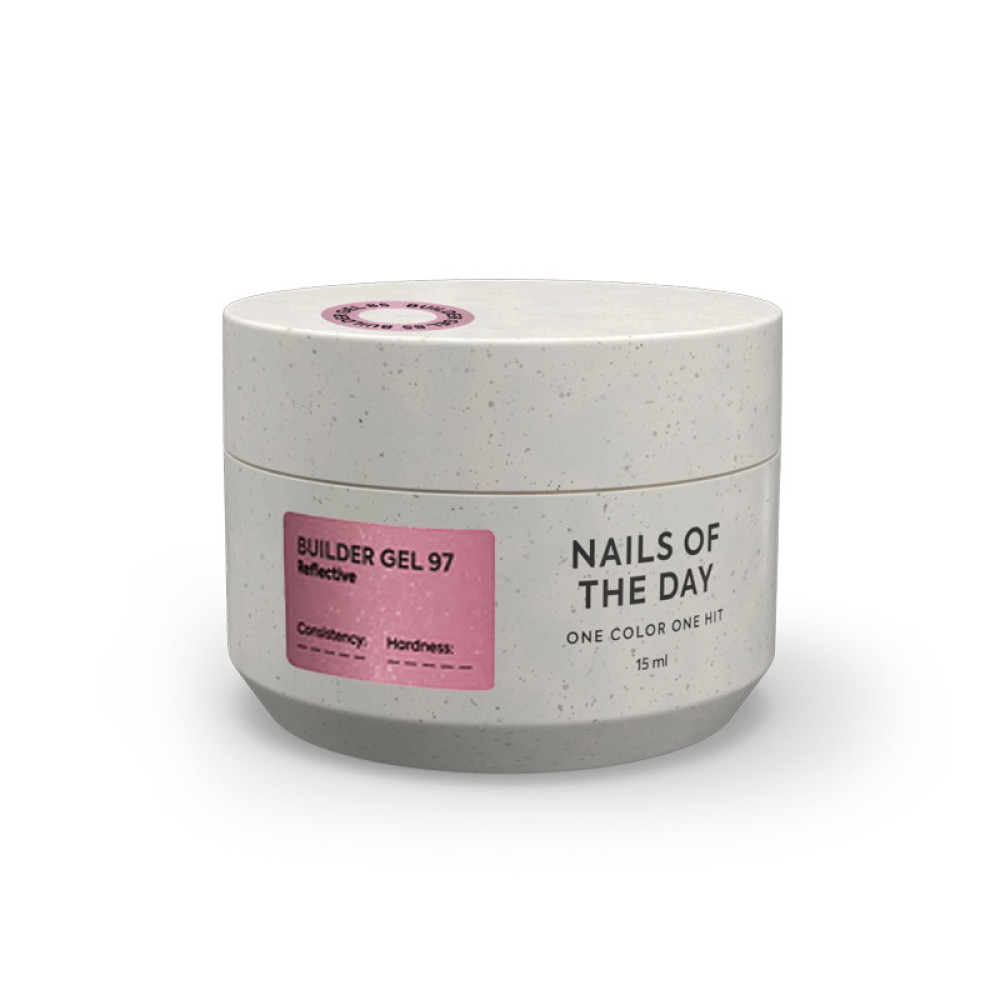 Гель строительный Nails Of The Day Builder Gel 097 коричневый светоотражающий 15 мл