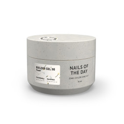 Гель будівельний Nails Of The Day Builder Gel 098 прозорий з сухоцвітами 15 мл