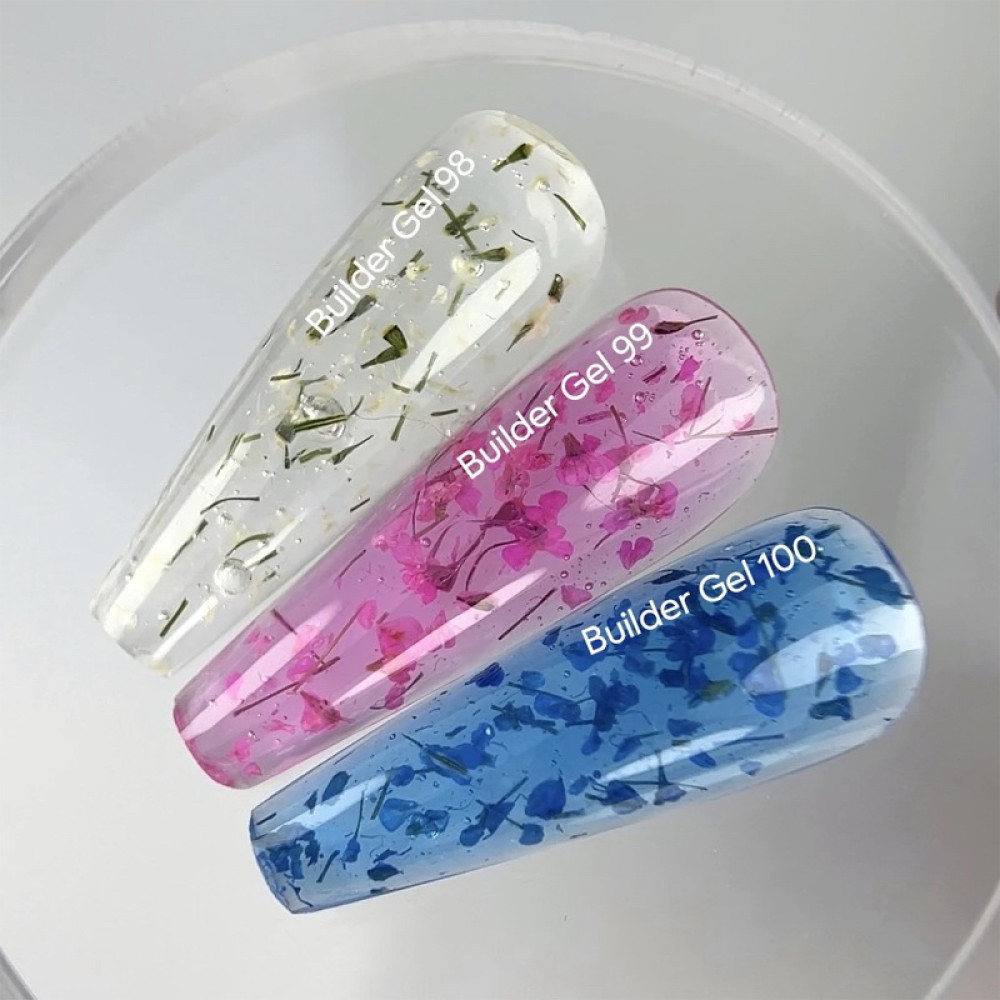 Гель строительный Nails Of The Day Builder Gel 099 розовый с сухоцветами 15 мл
