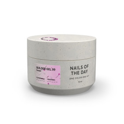 Гель будівельний Nails Of The Day Builder Gel 099 рожевий з сухоцвітами 15 мл