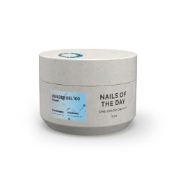 Гель будівельний Nails Of The Day Builder Gel 100 блакитний з сухоцвітами 15 мл