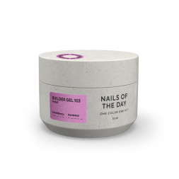 Гель будівельний Nails Of The Day Builder Gel 103 рожевий з поталлю 15 мл