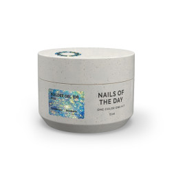 Гель будівельний Nails Of The Day Builder Gel 106 прозорий з пластівцями юкі 15 мл