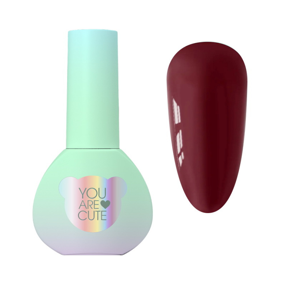 Гель-лак You Are Cute Color Gel 080 полуничне бордо 5 мл