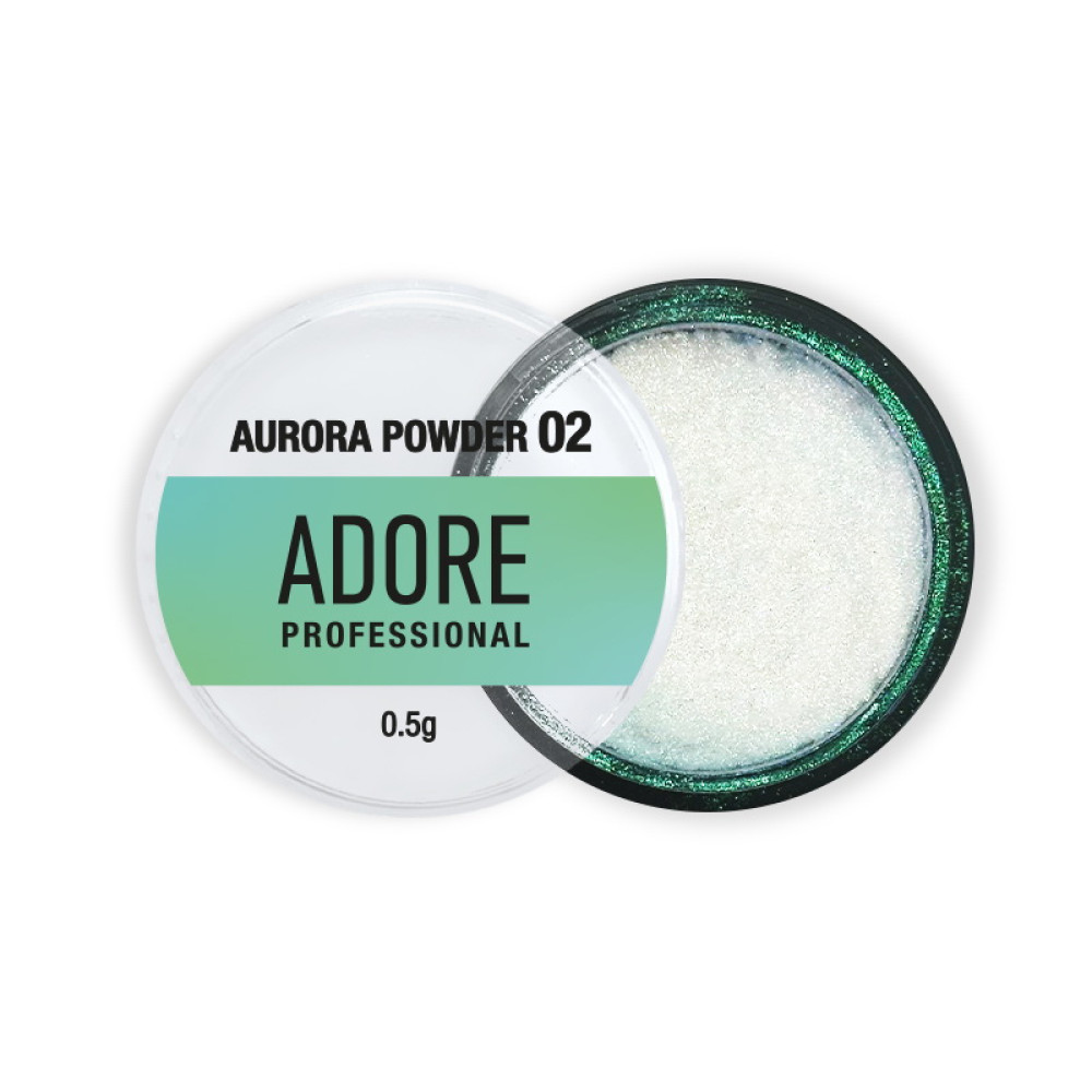 Втирання-хамелеон Adore Professional Aurora Powder 02 прозора рожево-фіолетова 0.5 г