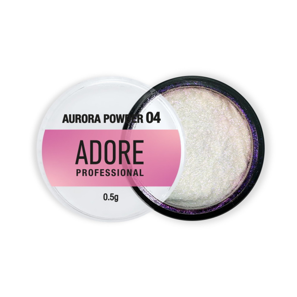 Втирання-хамелеон Adore Professional Aurora Powder 04 прозора зеленувато-рожева 0.5 г