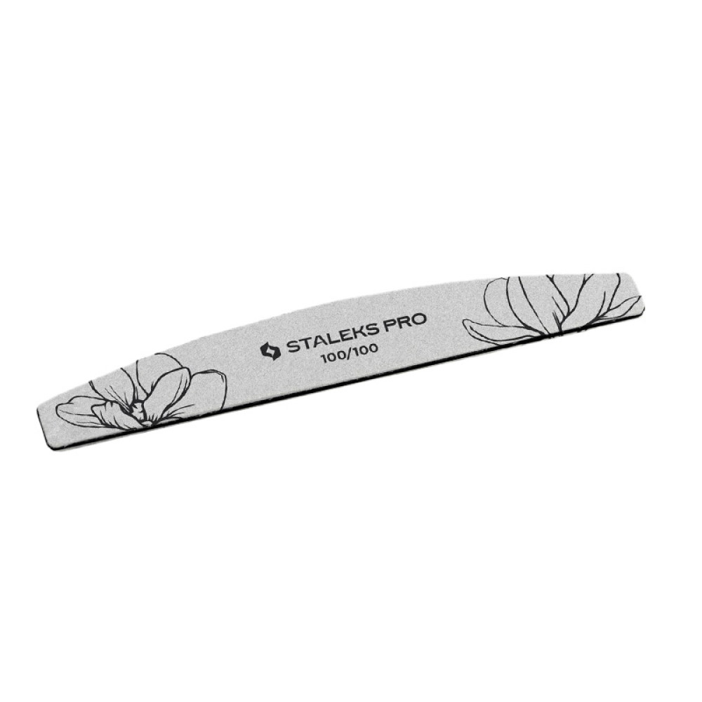 Пилка для ногтей Staleks PRO Expert 40 100/100 полумесяц