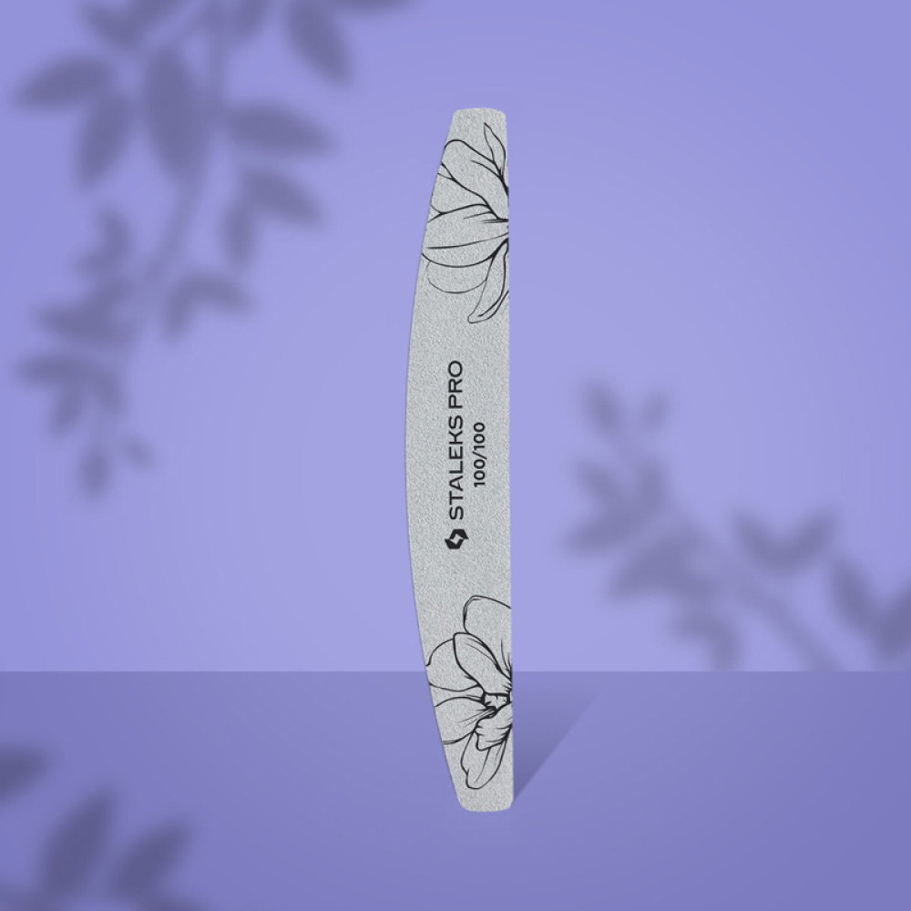 Пилка для ногтей Staleks PRO Expert 40 100/100 полумесяц