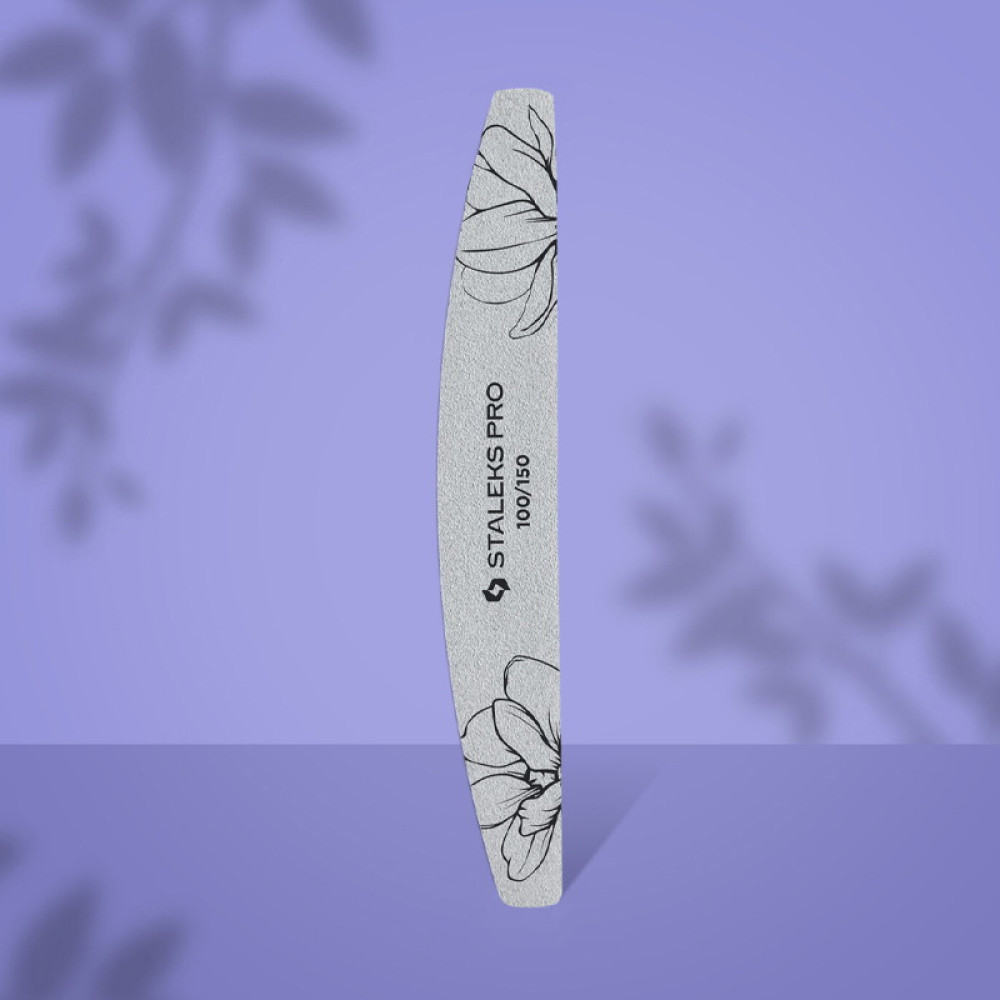 Пилка для ногтей Staleks PRO Expert 40 100/150 полумесяц