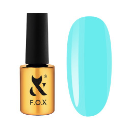 Рідкий акрил-гель F.O.X Aсryl Gel Bottle 028 для зміцнення та моделювання бірюзовий 14 мл