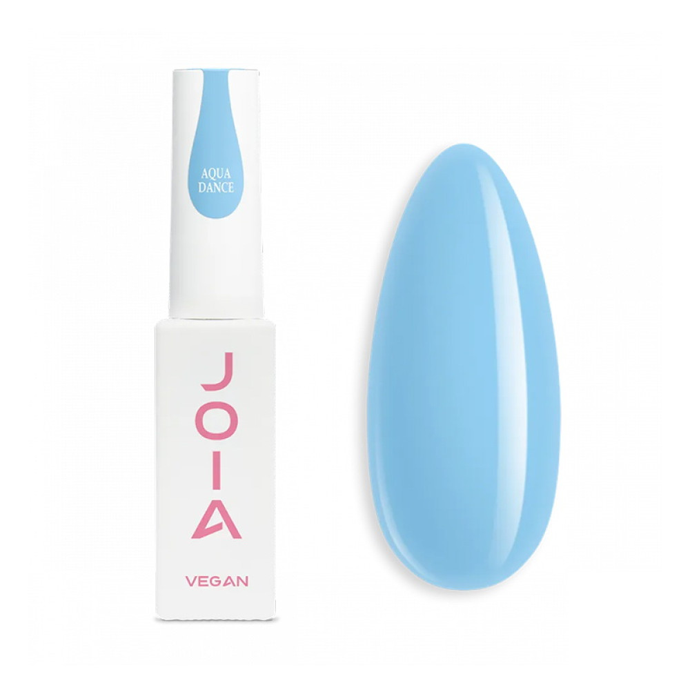 Рідкий гель JOIA vegan PolyLiquid Gel Aqua Dance для зміцнення та моделювання блакитний напівпрозорий 8 мл